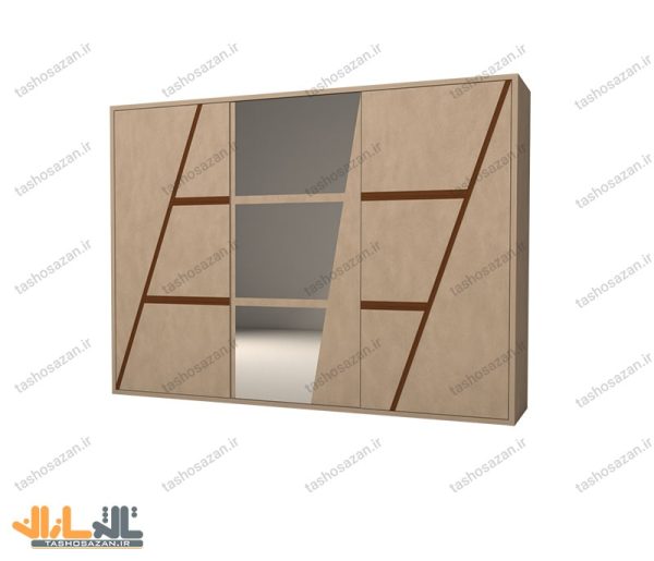 کمد لباس درب ریلی کد TSH-10102