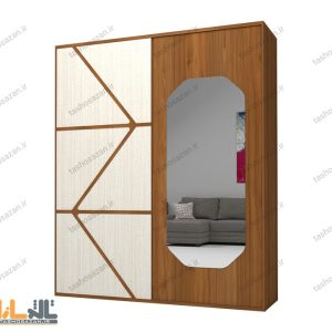 کمد لباس درب ریلی کد TSH-10105