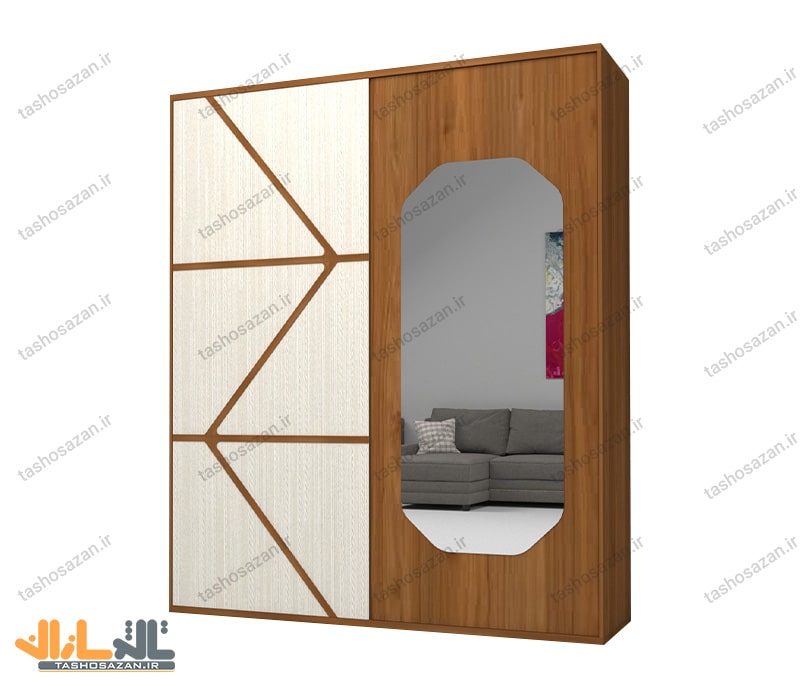 کمد لباس درب ریلی کد TSH-10105