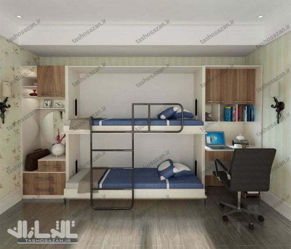 تخت خواب کمجا دو طبقه مدل TSH-9611