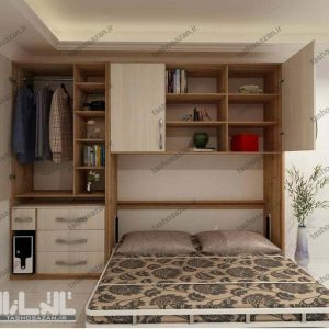 تخت کمجا دو نفره عمودی مدل TSH-9020