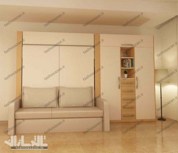 تخت کمجا دونفره عمودی مدل TSH-9412