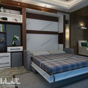 تخت تاشو دونفره عمودی مدل TSH-۹۴۱۳
