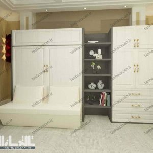 تخت کمجا دو نفره عمودی مدل TSH-9422
