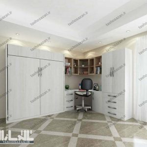 تخت تاشو دونفره عمودی مدل TSH-9419