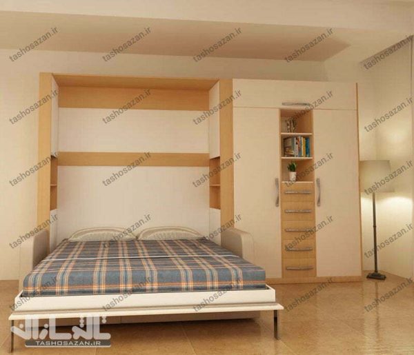 تخت کمجا دونفره عمودی مدل TSH-9412