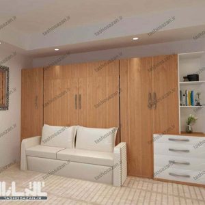 تخت کمجا دونفره عمودی مدل TSH-9416