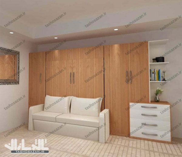 تخت کمجا دونفره عمودی مدل TSH-9416