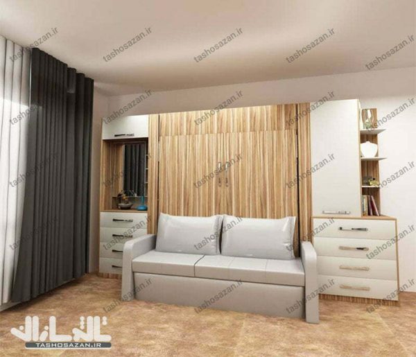 تخت کمجا دو نفره عمودی مدل TSH-9417