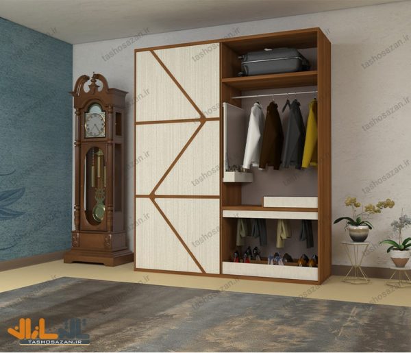 کمد لباس درب ریلی کد TSH-10105
