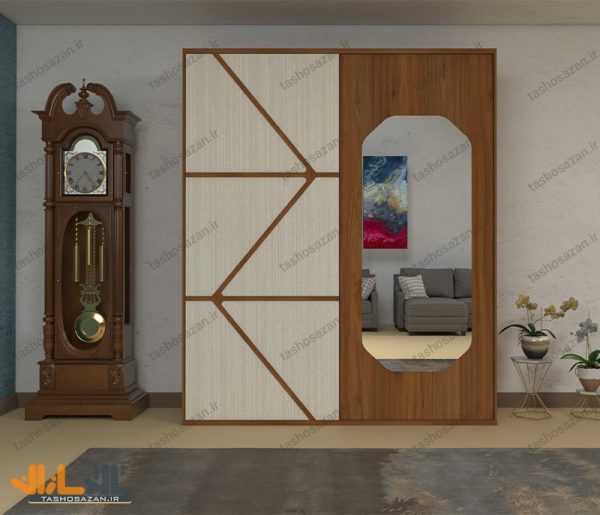 کمد لباس درب ریلی کد TSH-10105