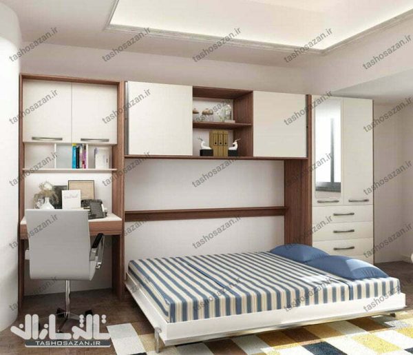 تخت تاشو یک نفره افقی کد TSH-9815