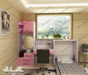 تخت یک نفره دوبل تاشو مدل TSH-9014