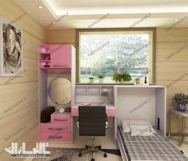 تخت یک نفره دوبل تاشو مدل TSH-9014