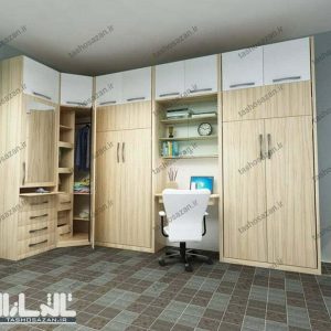 تخت تاشو یک نفره عمودی مدل TSH-9716