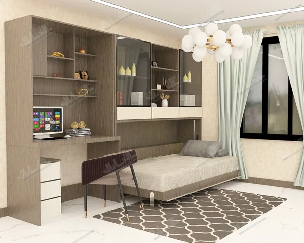 تخت تاشو یک نفره افقی کد TSH-9816