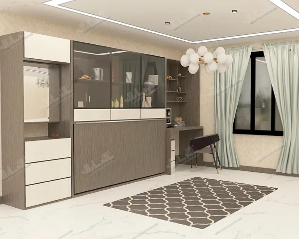 تخت تاشو یک نفره افقی کد TSH-9816