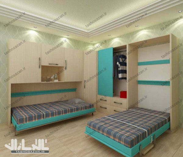 تخت تاشو یک نفره افقی مدل TSH-۹۸۱۳