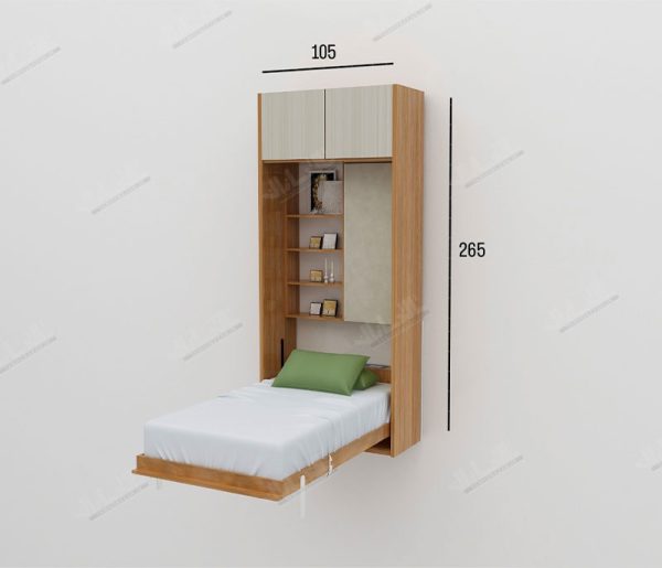 تخت تاشو یک نفره عمودی مدل TSH-9721