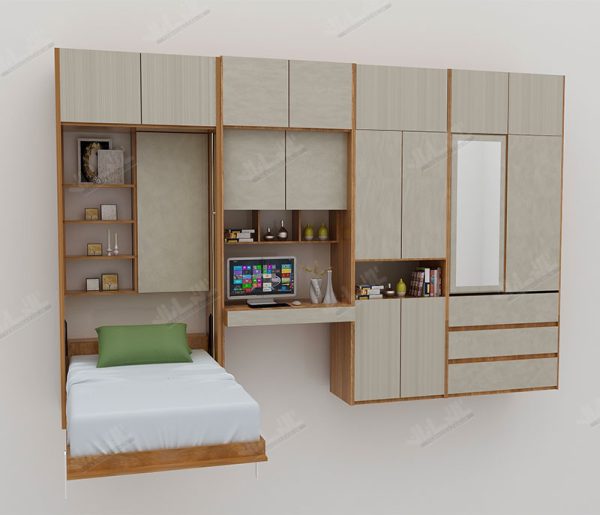 تخت تاشو یک نفره عمودی مدل TSH-9721